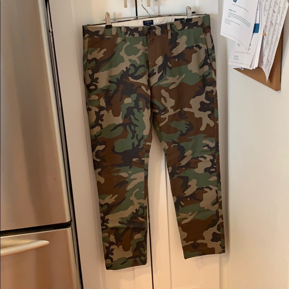 JCrew camo chinos